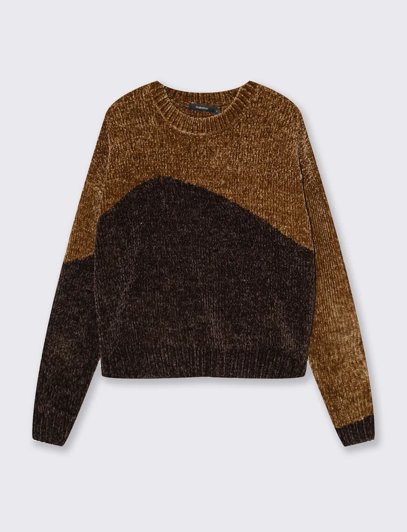 Maglia manica lunga paricollo elegante - var 2