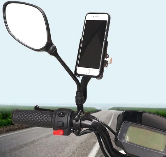 Smartphone holder in aluminium BLACK