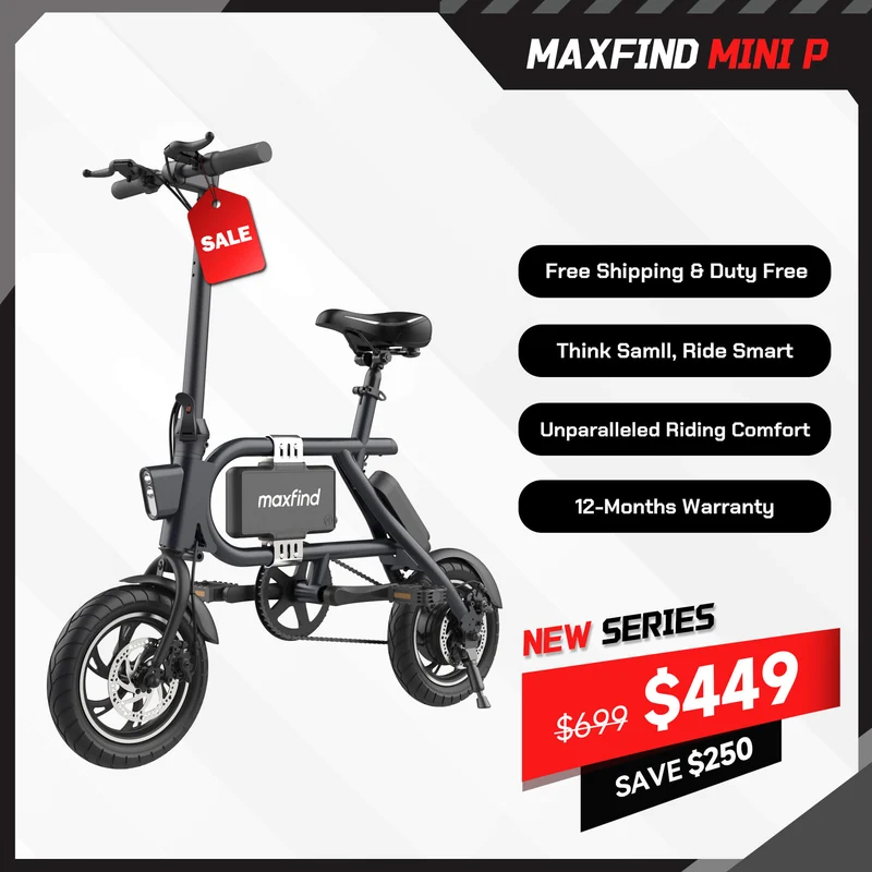 MAXFIND MINI P (NEW) FOLDING ELECTRIC BIKE