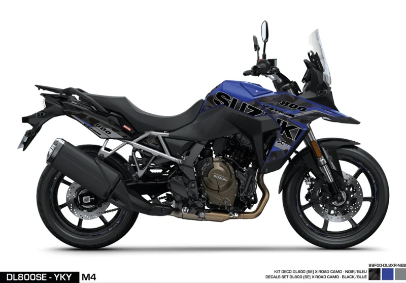 Kit adesivi DL800SE - X-Road - Black / Blue