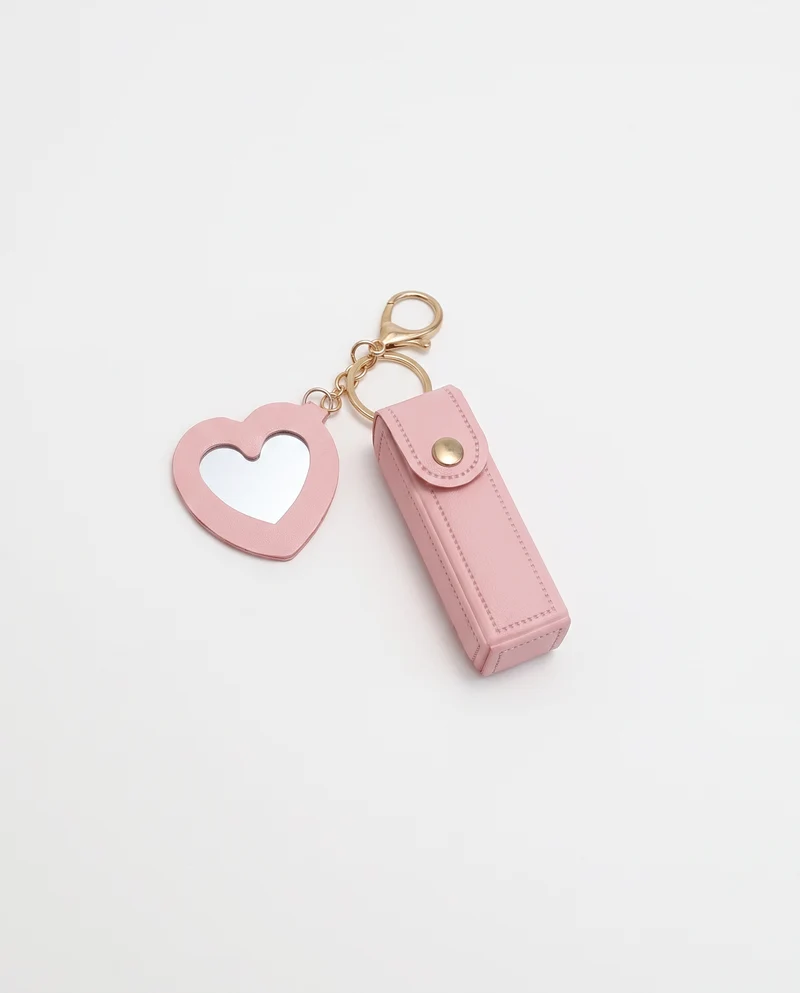 Portachiavi per lip gloss alla moda - Rosa
