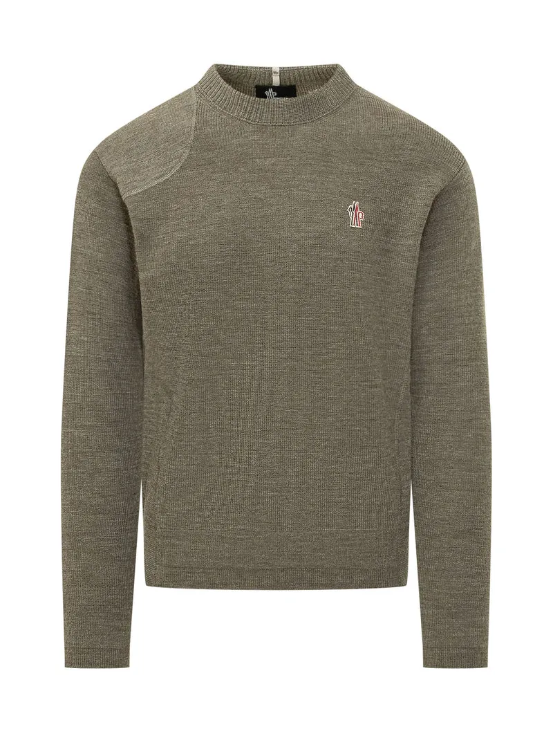Maglia Girocollo con Patch Logo