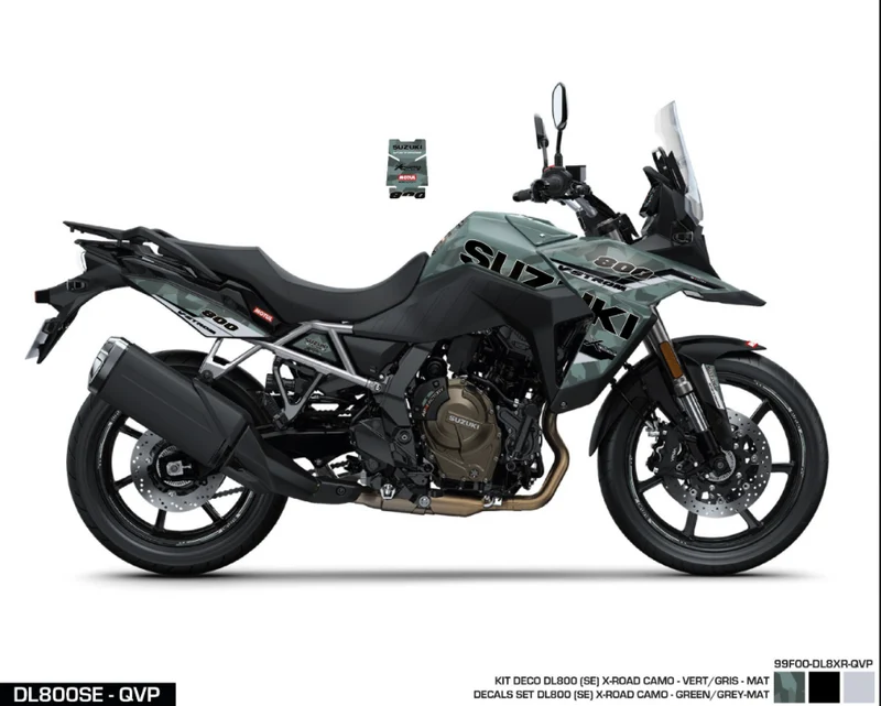 Kit adesivi DL800SE QVP - X-Road - Green