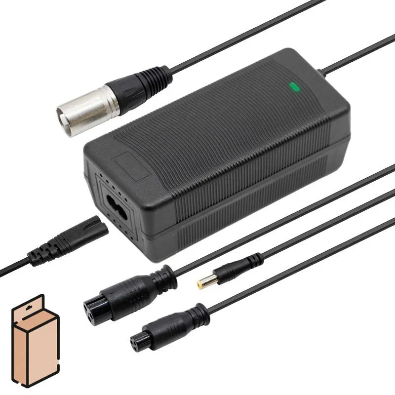 Carica batteria Multiconnettore 58.8V 2A con connettori DC5.5X2.1MM/GX16/GX12/XLR