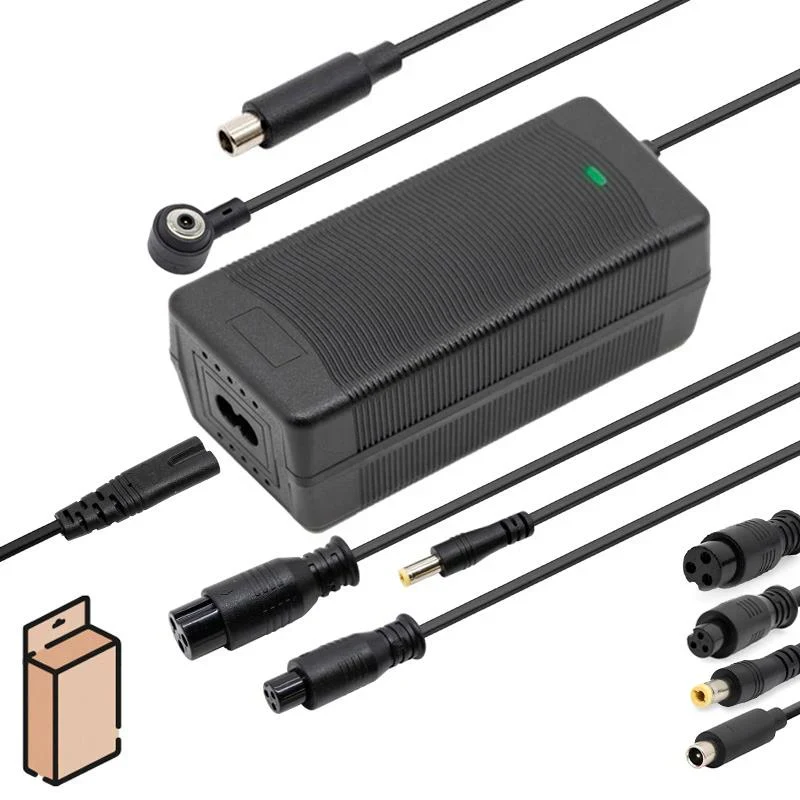 Carica batteria Multiconnettore 42V 2A con connettori GX16/GX12/DC 8MM/MI4 Pro (1st Gen)/DC 5.5X2.1MM cecotec