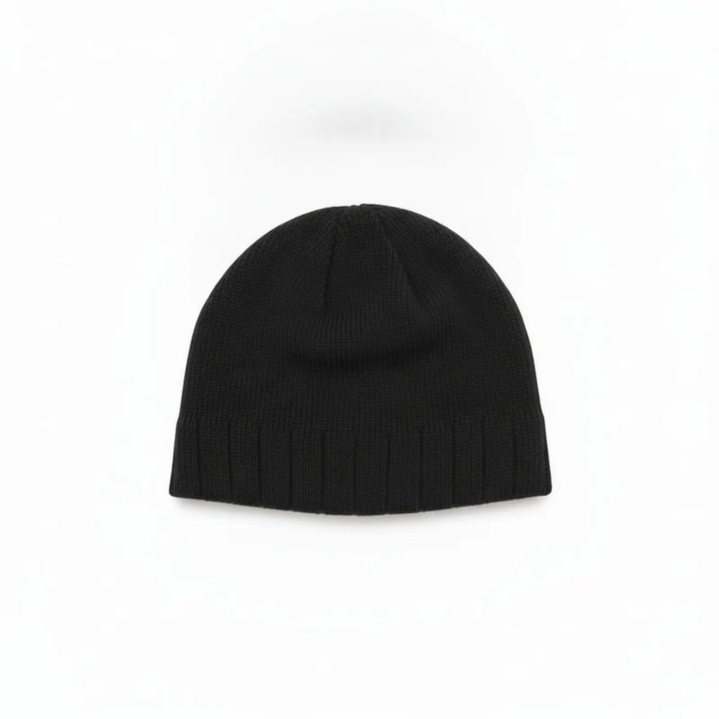 Cuffia basic uomo doppia versione - Nero