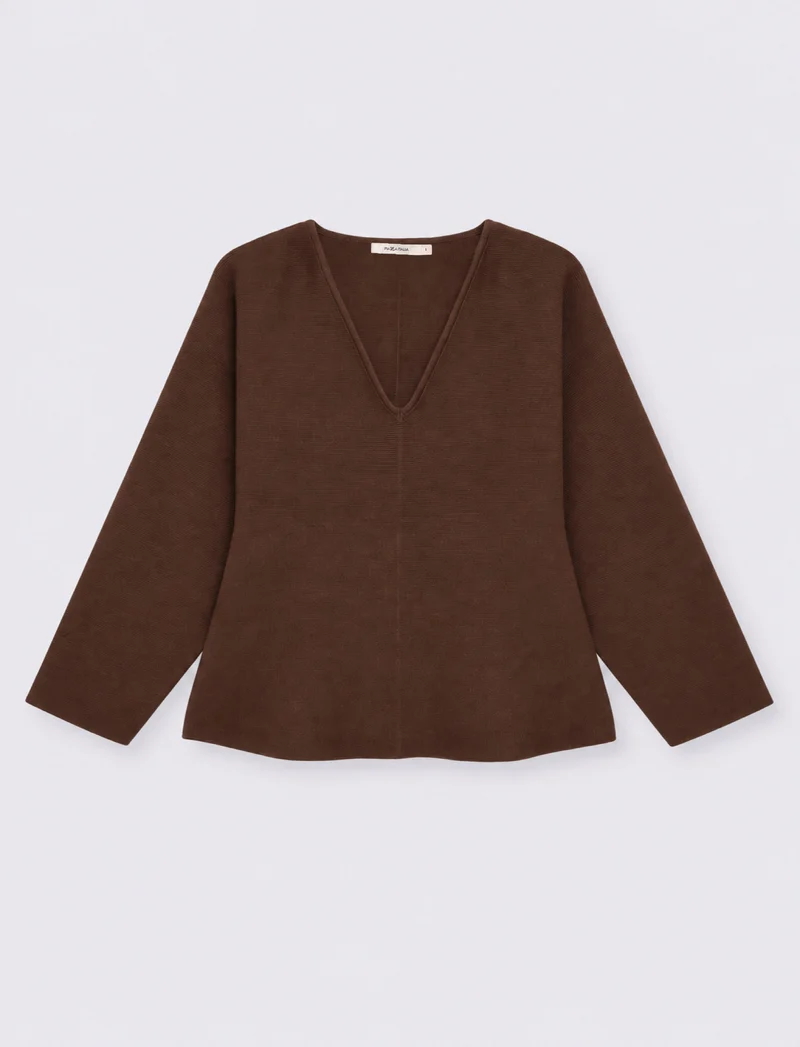 maglia ml scv - Marrone