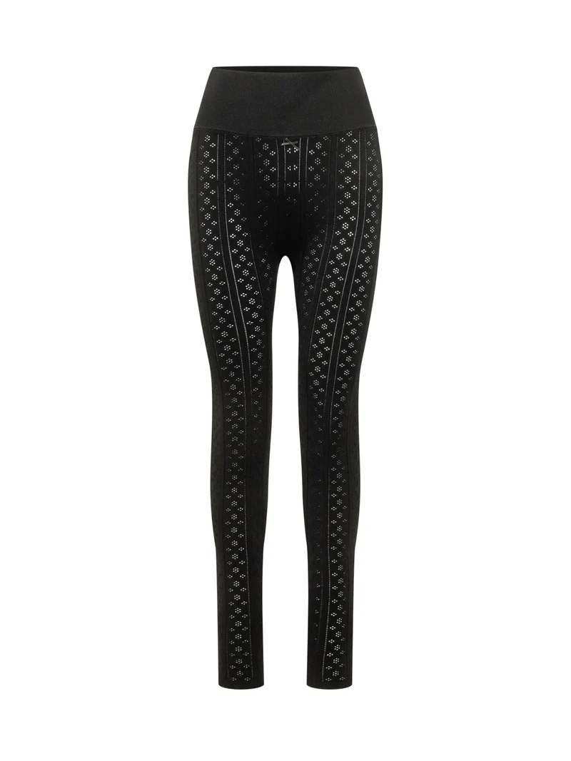 Leggings Pointelle con Fiocco