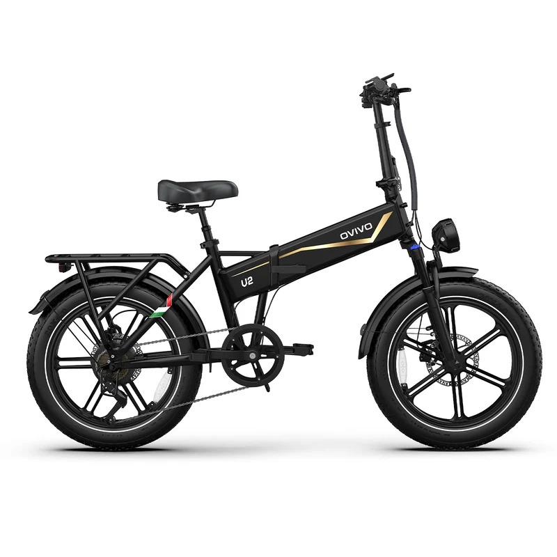 OVIVO V2 2.0 | Bicicletta Elettrica Pieghevole | Versatile | Motore BAFANG 250W | 48V 18Ah | Freni Idraulici | 25km/h | Autonomia 90-120Km| GARANZIA ITALIANA