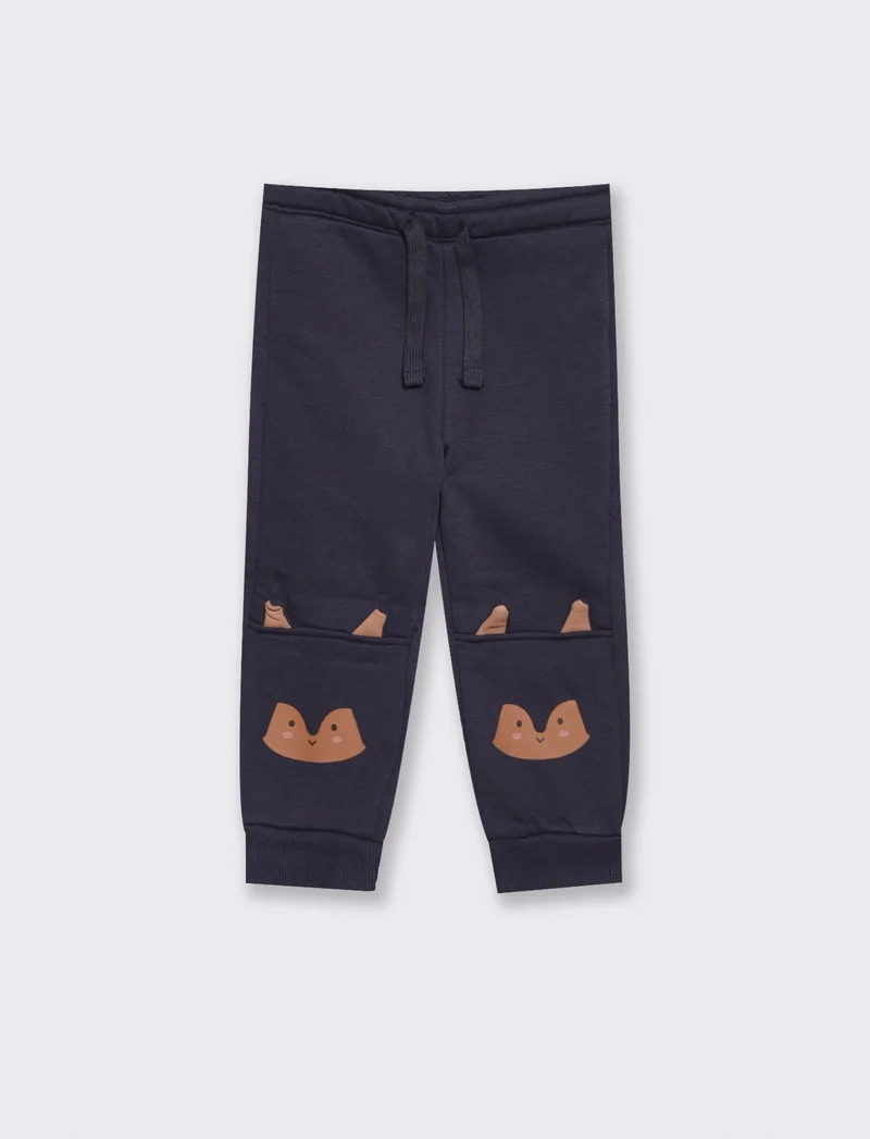 Jogger Pantafitness modello cargo con tasconi - Blu