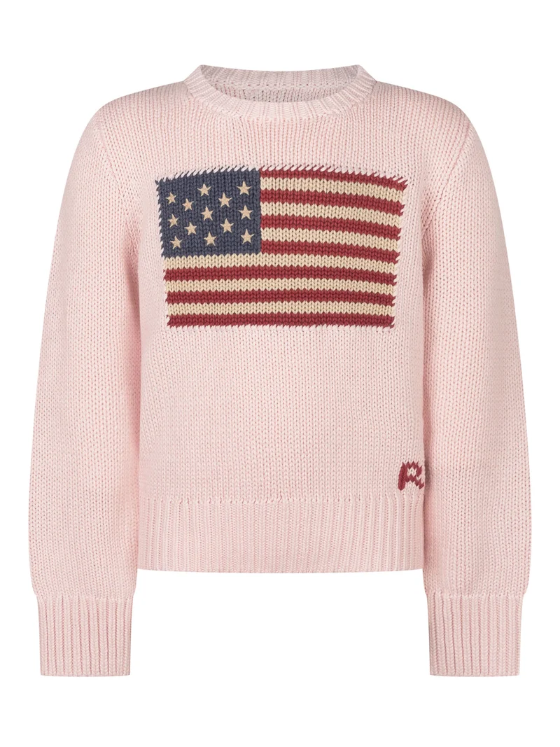 Maglia American con Motivo Bandiera