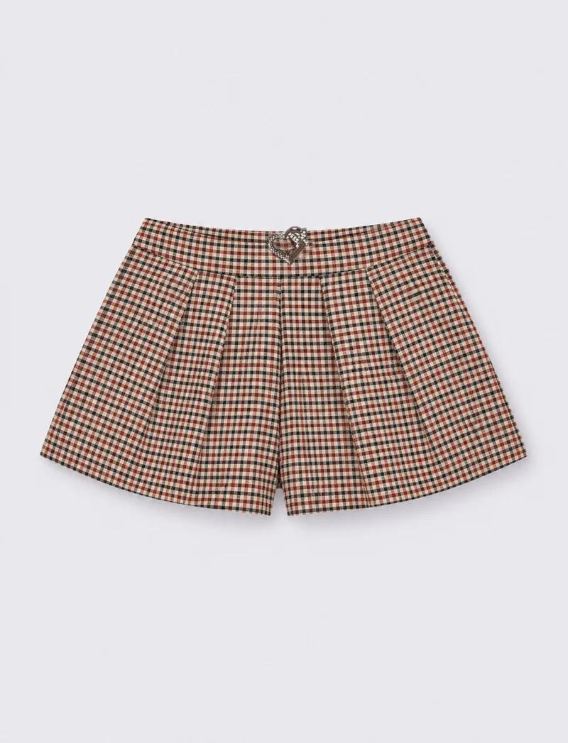 Shorts con cintura gioiello - Fantasia