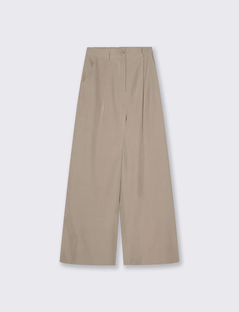 PANTALONE PALAZZO - Beige