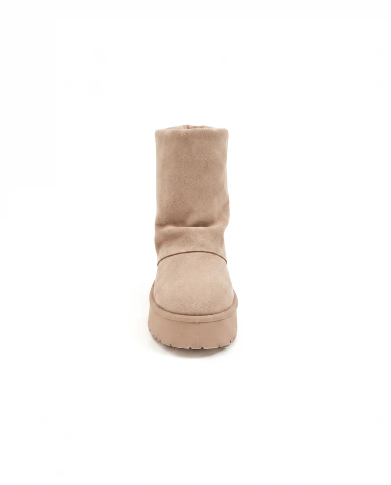 Stivale da neve da effetto scamosciato - Beige