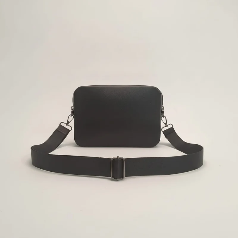 Pochette gommata da uomo - Nero
