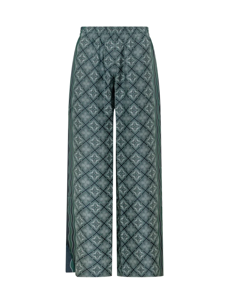 Pantaloni con Motivo Geometrico