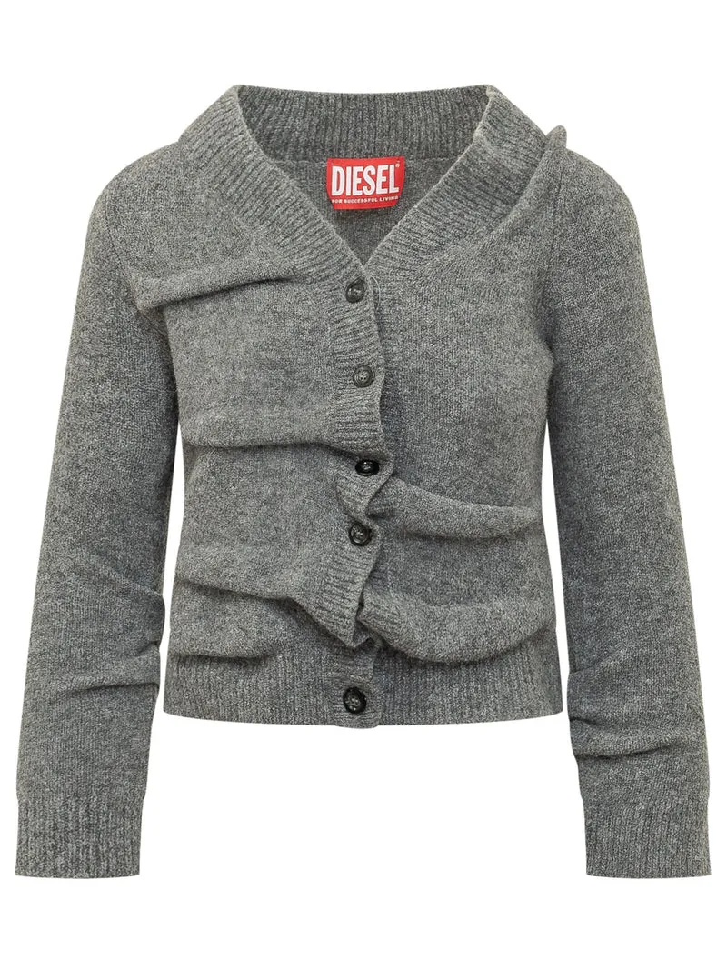 Cardigan Ava con Costruzione Asimmetrica