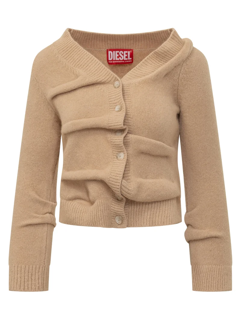 Cardigan Ava con Drappeggio Frontale