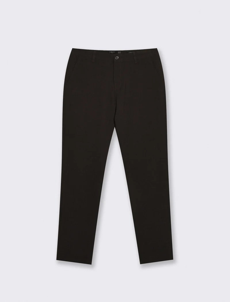 Pantaloni Chino Formal Fit Elasticizzati - Moro