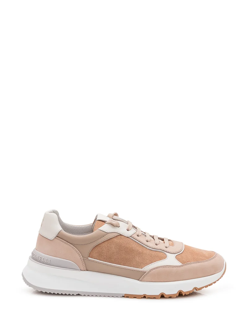 Sneakers con Pannelli Sovrapposti
