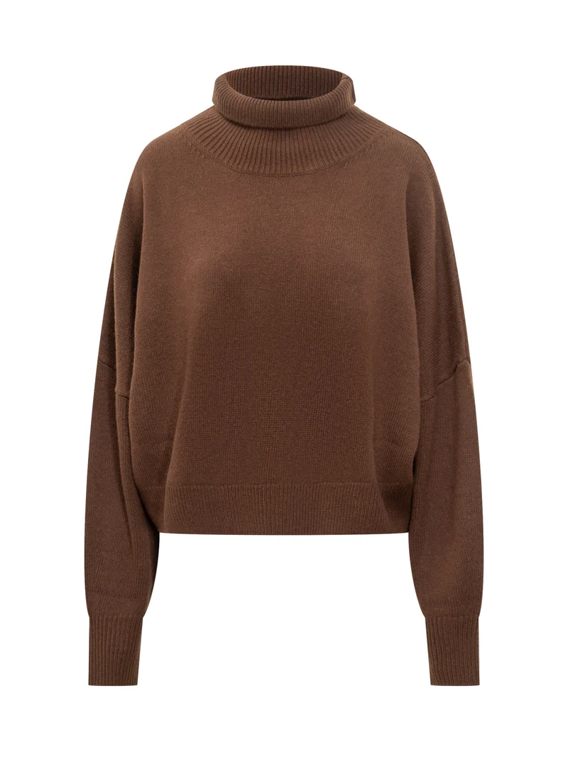 Maglione Marrone Dolcevita Loulou De Saison