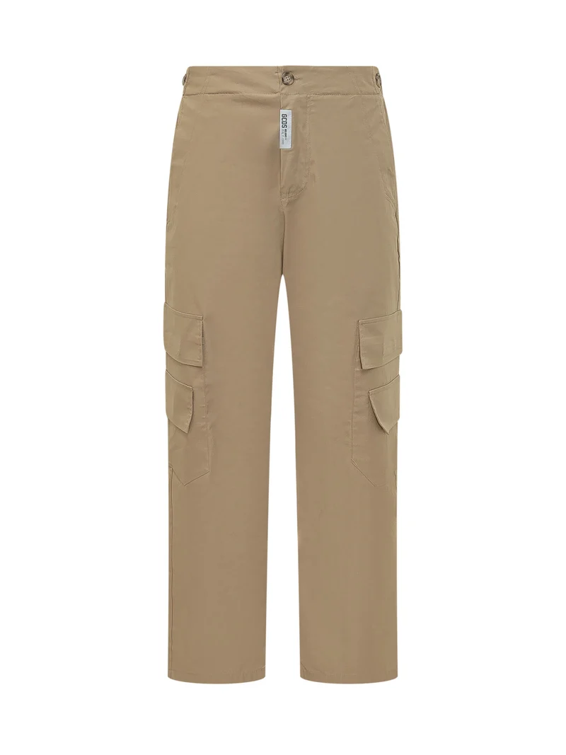 Pantaloni Cargo con Tasche Applicate