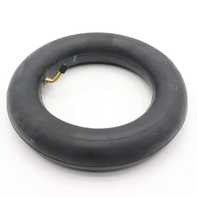 Camera d'aria 10x2.125 pollici valvola curva 45° rinforzata per monopattini elettrici