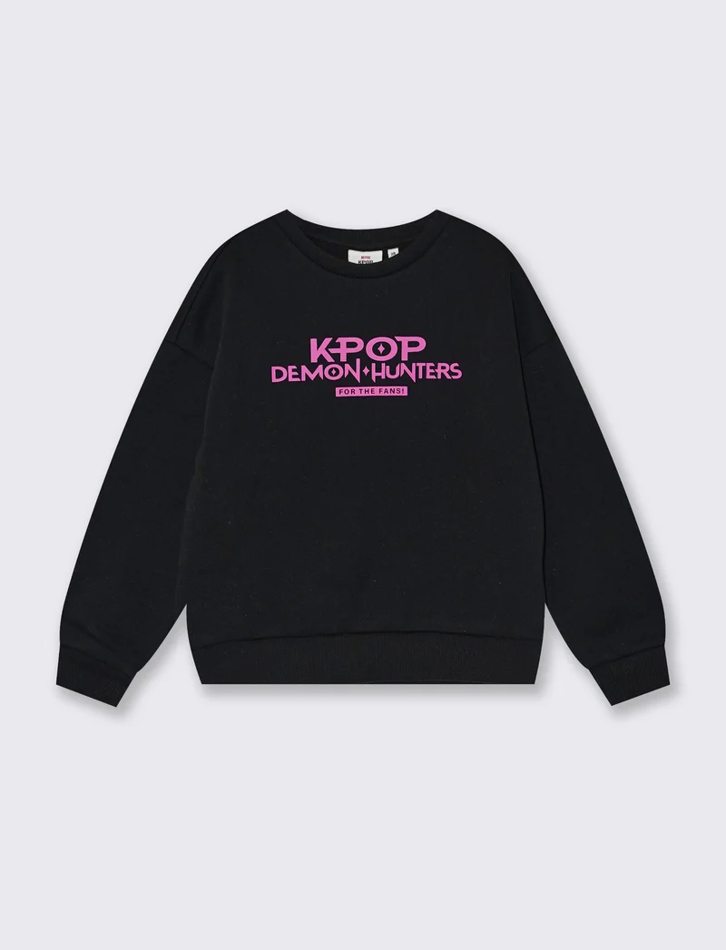 Felpa girocollo K-Pop demon hunters - Nero