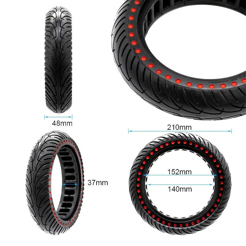 Pneumatico pieno gomma solida ruota 8.5x2-6.1/B34 pollici ultraleggera linea blu per monopattino Xiaomi, Ducati, Lexgo, Nilox, Alfa Romeo, Vivobike, Woow