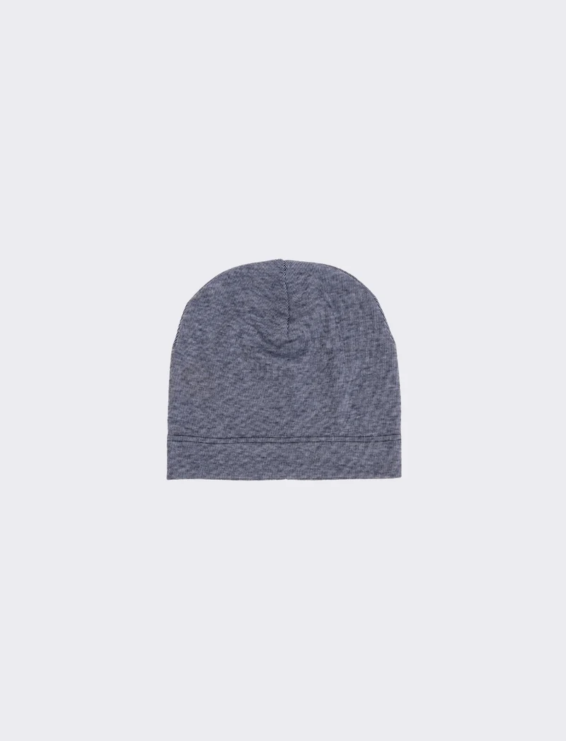 Cappello in pile con ciniglia uomo - Blu