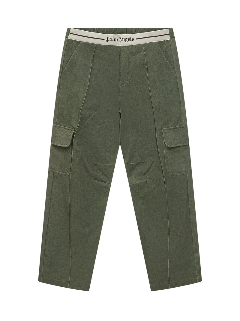 Pantaloni Cargo con Tasche Applicate