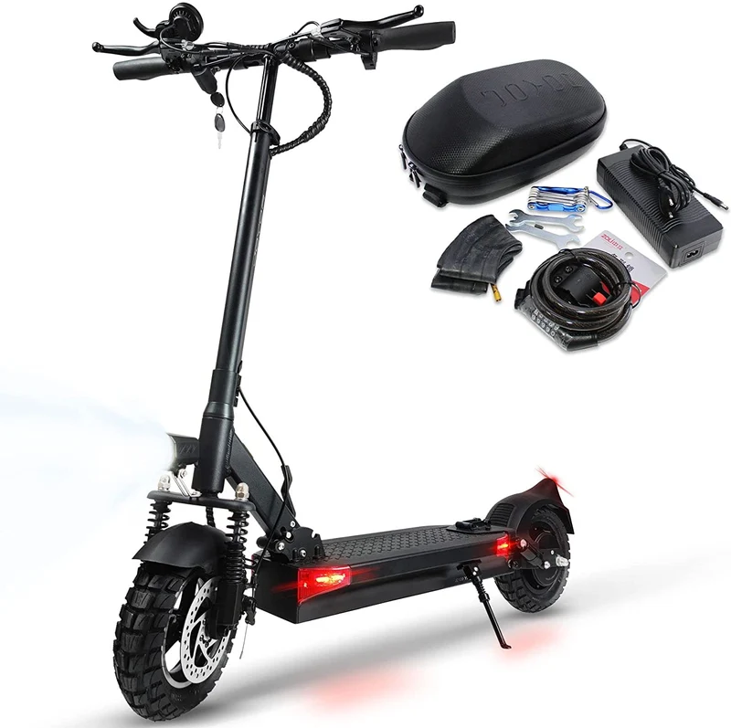 JOYOR Y6-S Monopattino Elettrico + kit accessori (borsa,lucchetto, camera d'aria) | 500W 48V 18 Ah | Ruote da 10" | Autonomia 70km