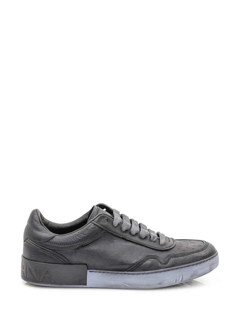 Dolce & Gabbana Sneakers in Pelle con Suola a Contrasto