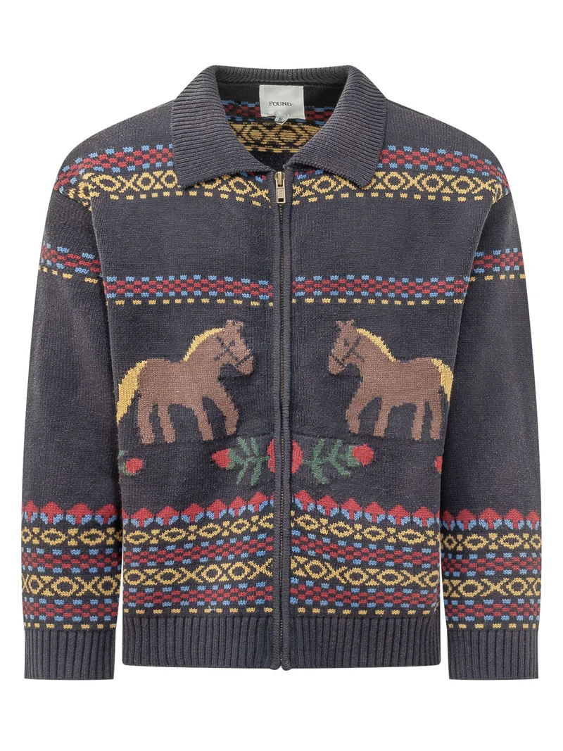Cardigan Isles con Motivi Figurativi