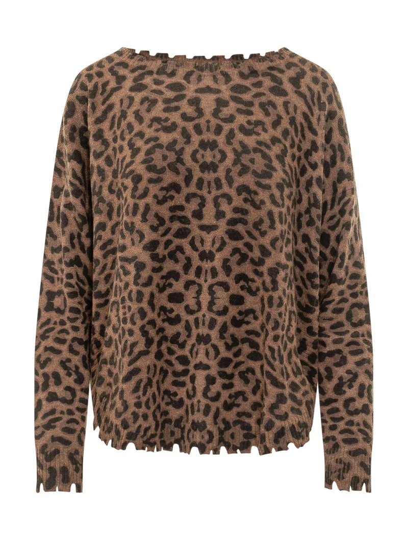 Maglia Melah Leopard Girocollo