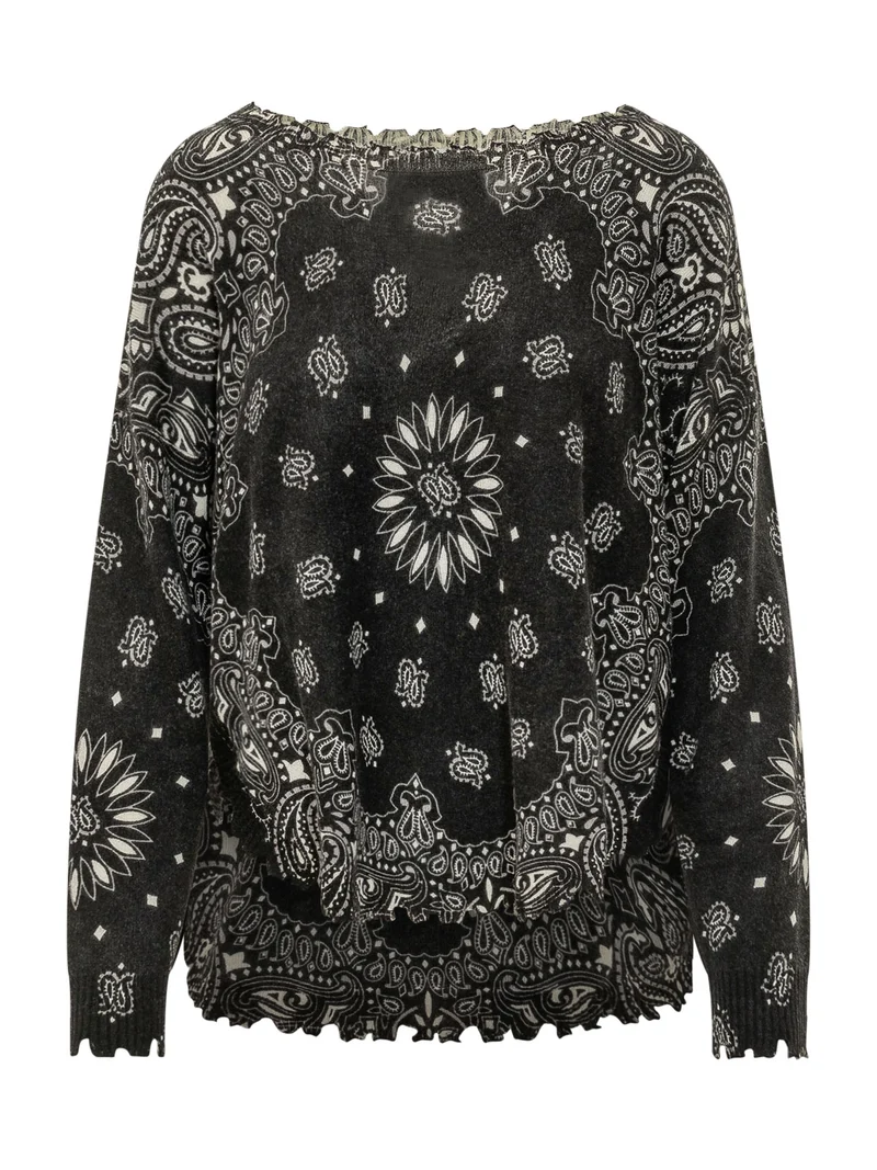 Maglia Mela Bandana con Motivo Paisley