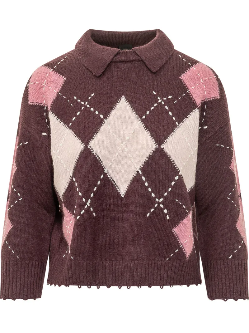 Polo Cork con Motivo Argyle