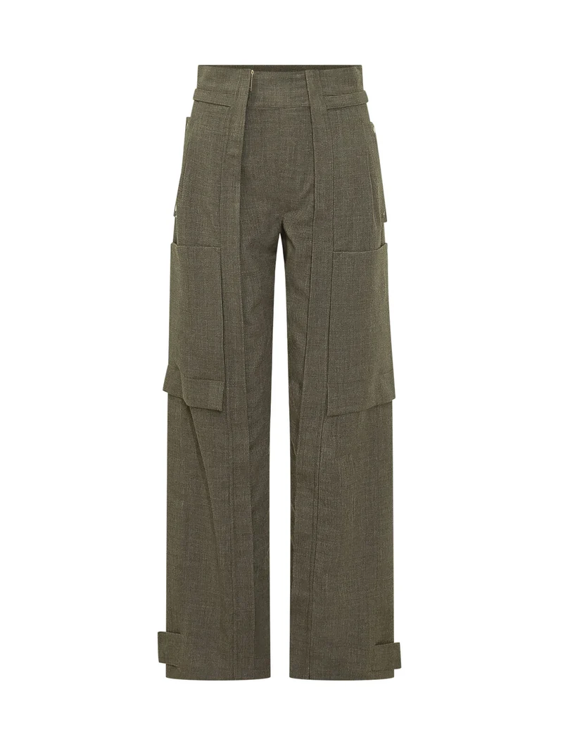 Pantaloni Adriana Cargo con Tasche Applicate