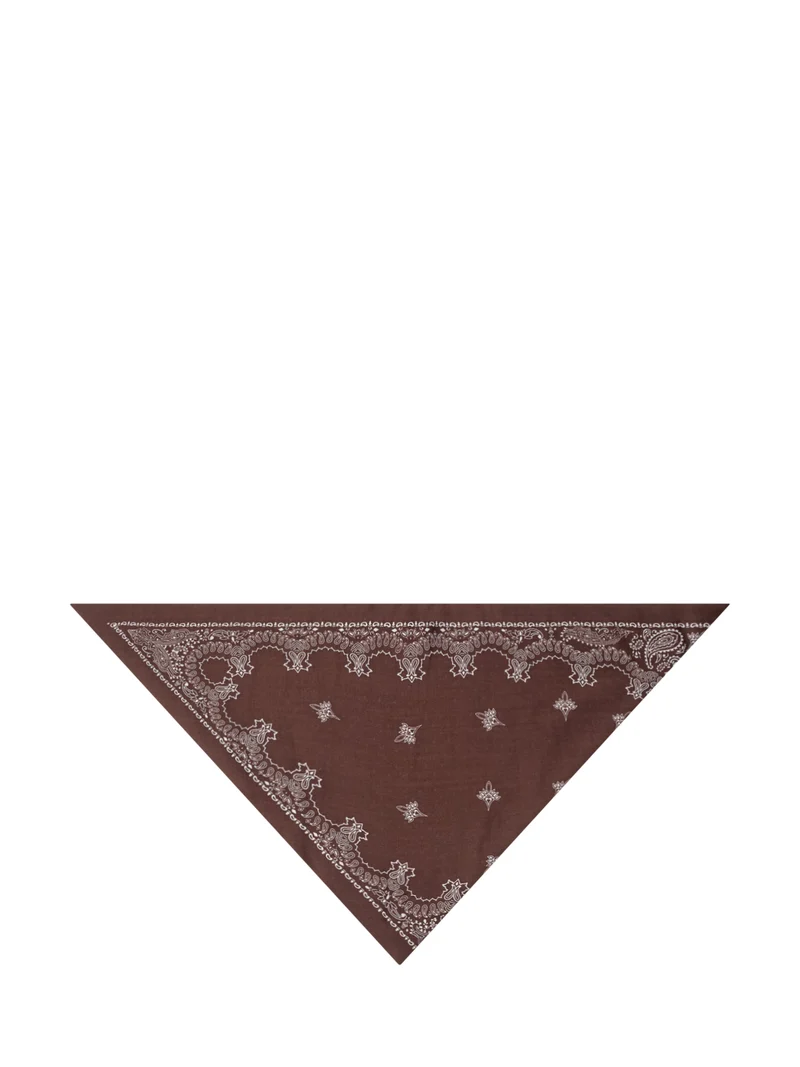 Triangle Bandana con Motivo Paisley