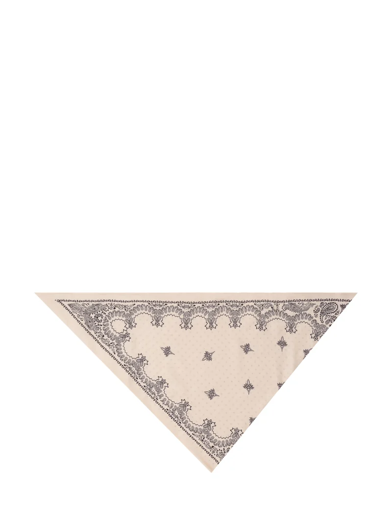 Triangle Bandana con Motivo Paisley