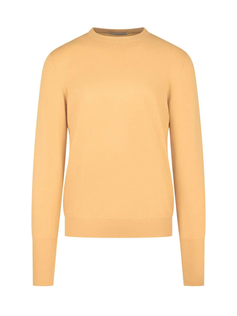 Maglia Girocollo con Bordo a Coste