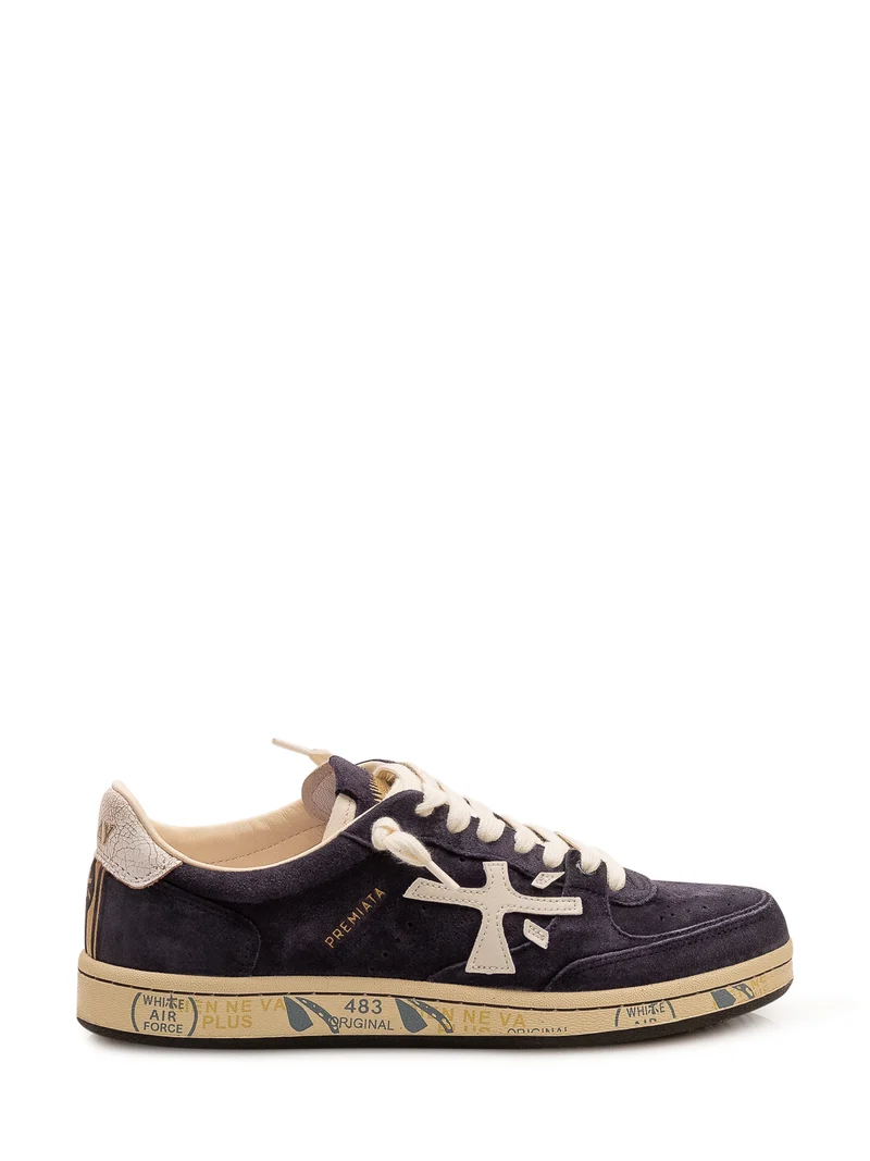 Sneakers con Applicazione Laterale