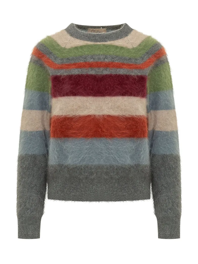 Maglia Girocollo a Righe