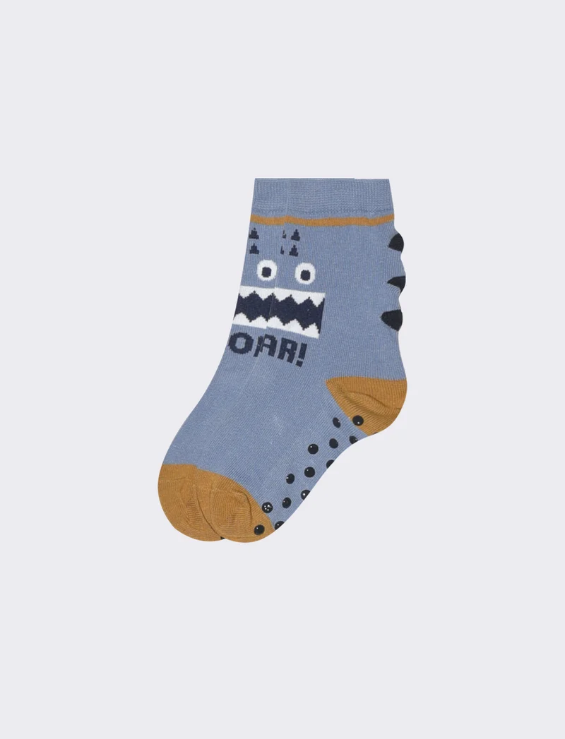 Calzini antiscivolo per bambini animali - Denim