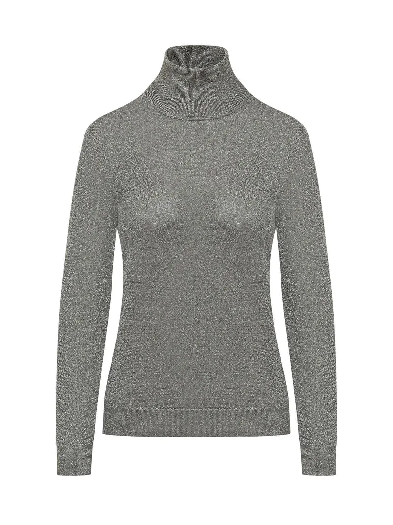 Pullover Girocollo a Collo Alto
