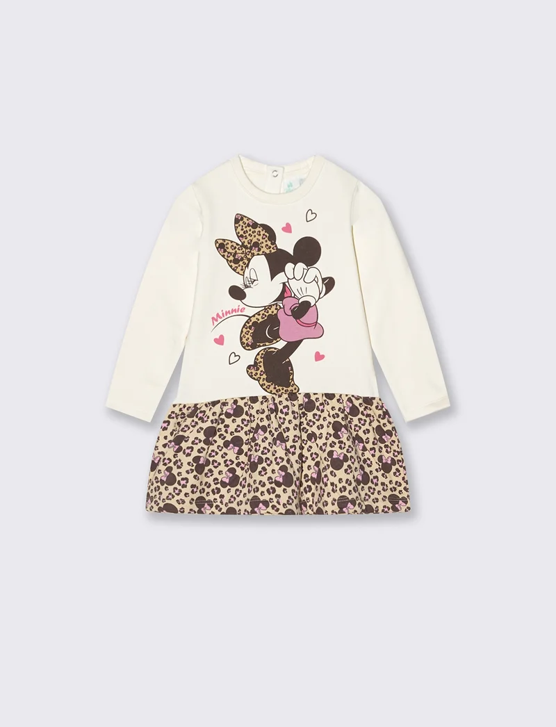 Abito Minnie Leopardato con Balze - Fantasia