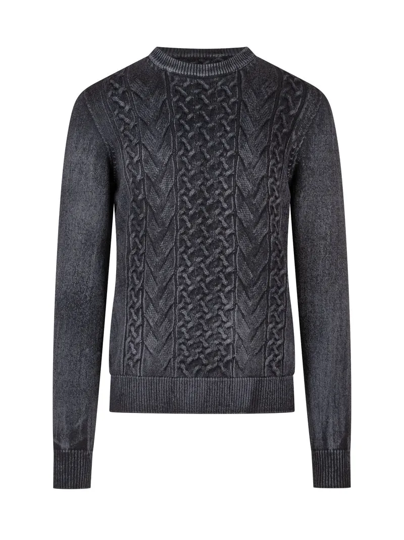 Maglia Girocollo con Trecce