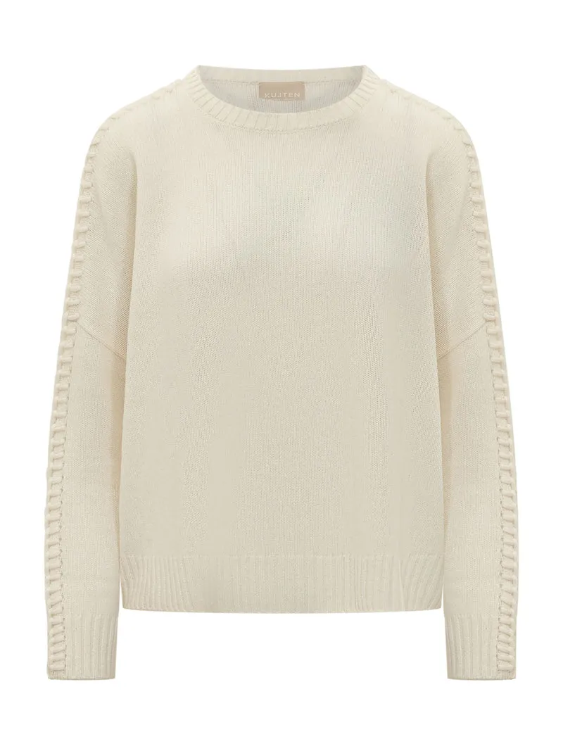 Maglia Amea con Dettagli Cuciti