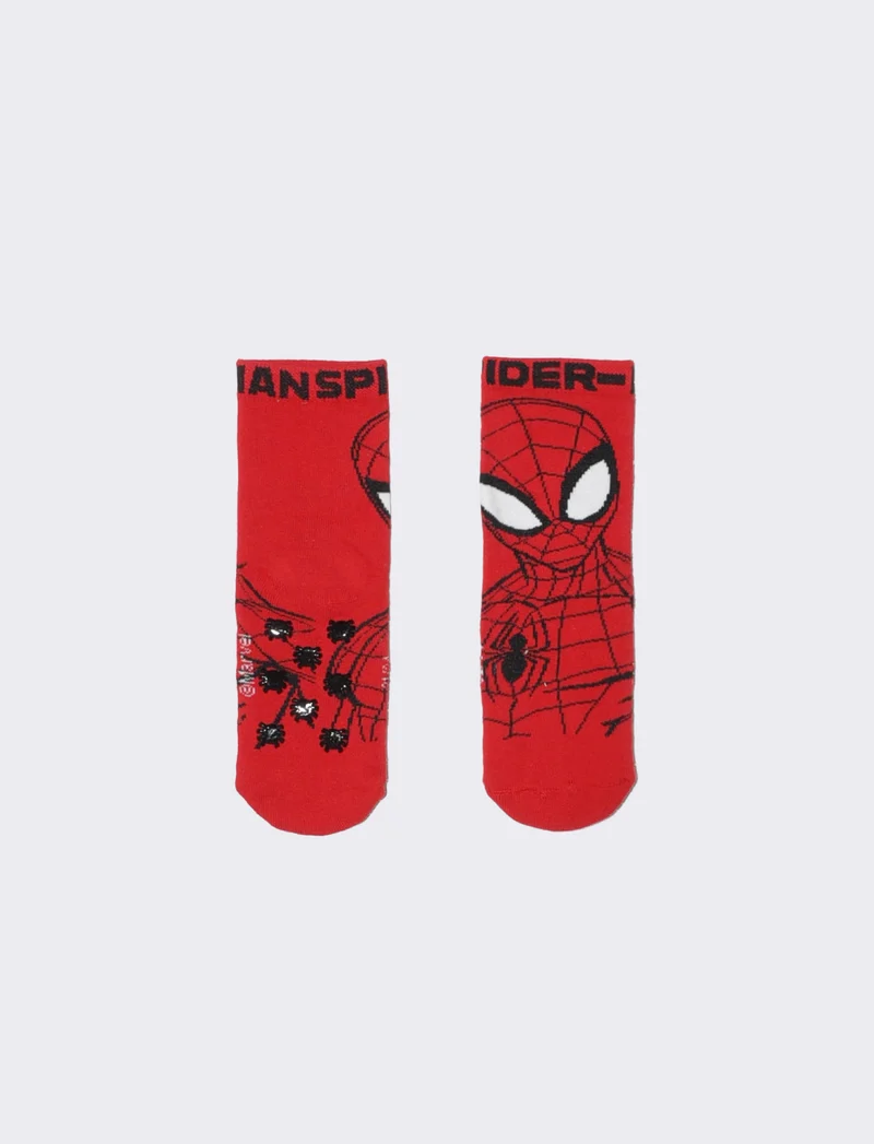 Calzini antiscivolo Pokémon e Spiderman - Rosso