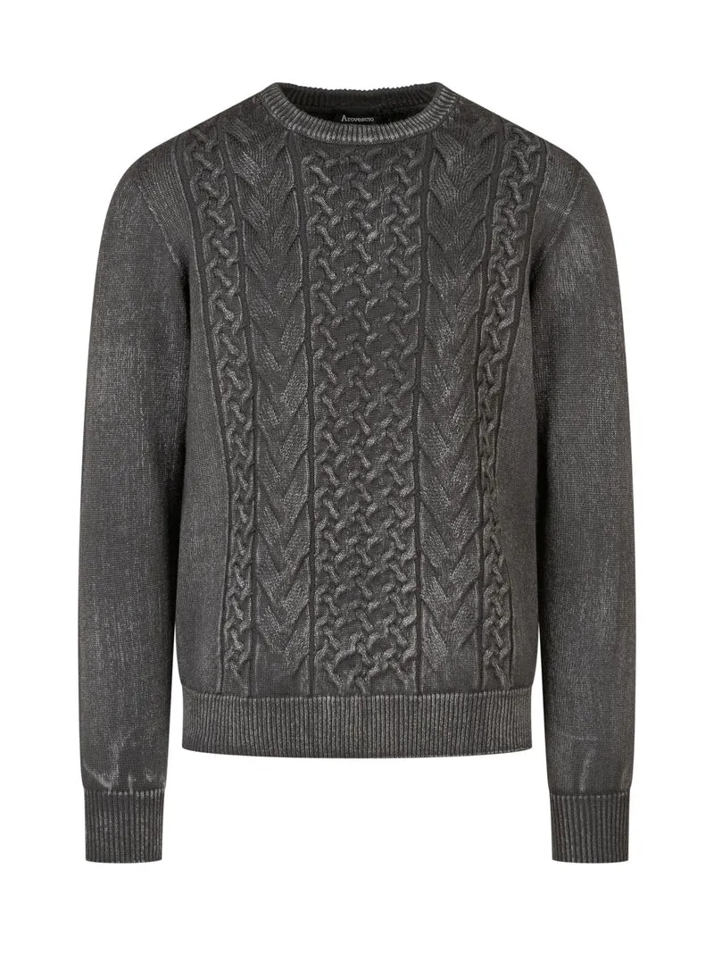 Maglia Girocollo a Trecce